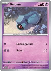Beldum - SV09: Journey Together - Pokemon card