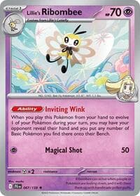 Lillie's Ribombee - SV09: Journey Together - Pokemon card
