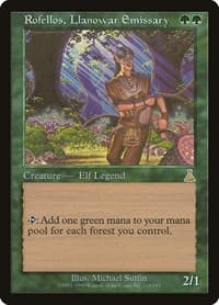 Rofellos, Llanowar Emissary - Urza's Destiny - Magic: The Gathering card