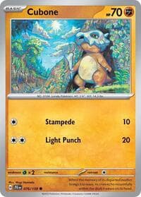 Cubone - SV09: Journey Together - Pokemon card