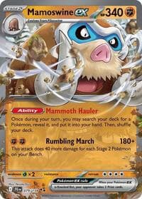 Mamoswine ex - SV09: Journey Together - Pokemon card