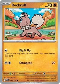 Rockruff - SV09: Journey Together - Pokemon card