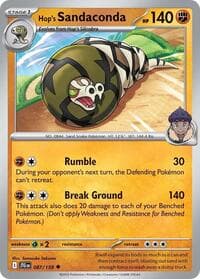 Hop's Sandaconda - SV09: Journey Together - Pokemon card