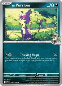 N's Purrloin - SV09: Journey Together - Pokemon card