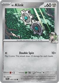 N's Klink - SV09: Journey Together - Pokemon card