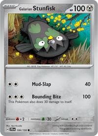 Galarian Stunfisk - SV09: Journey Together - Pokemon card