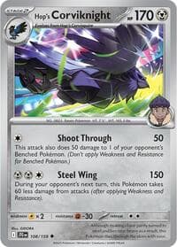 Hop's Corviknight - SV09: Journey Together - Pokemon card