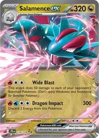 Salamence ex - SV09: Journey Together - Pokemon card