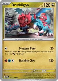 Druddigon - SV09: Journey Together - Pokemon card