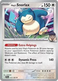 Hop's Snorlax - SV09: Journey Together - Pokemon card