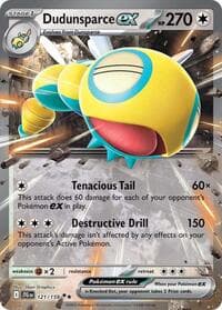 Dudunsparce ex - SV09: Journey Together - Pokemon card