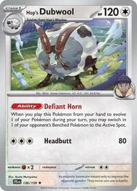 Hop's Dubwool - SV09: Journey Together - Pokemon card