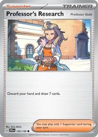 Professor's Research [Professor Sada] - SV09: Journey Together - Pokemon card