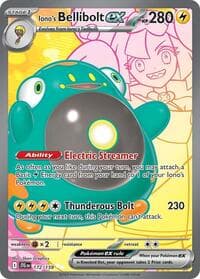 Iono's Bellibolt ex - SV09: Journey Together - Pokemon card