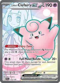 Lillie's Clefairy ex - SV09: Journey Together - Pokemon card