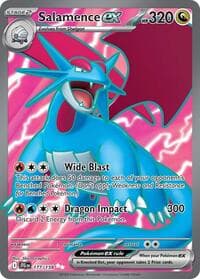Salamence ex - SV09: Journey Together - Pokemon card
