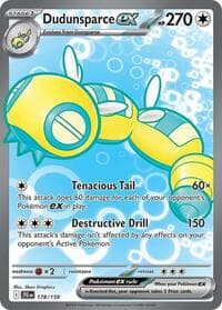 Dudunsparce ex - SV09: Journey Together - Pokemon card