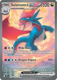 Salamence ex - SV09: Journey Together - Pokemon card
