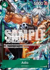 Adio (Offline Regional Finalist Card Set 2025 Vol.1) - One Piece Promotion Cards - One Piece Card Game card