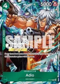 Adio (Online Regional Champion Card Set 2025 Vol.1) - One Piece Promotion Cards - One Piece Card Game card