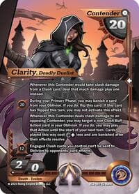 Clarity, Deadly Duelist - Equilibrium - Alpha Clash card