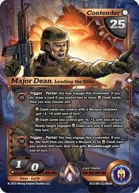 Major Dean, Leading the Elite - Equilibrium - Alpha Clash card