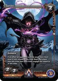 Clarity, Bad Omen - Equilibrium - Alpha Clash card