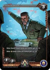 Colonel Edwards, Commanding Presence - Equilibrium - Alpha Clash card