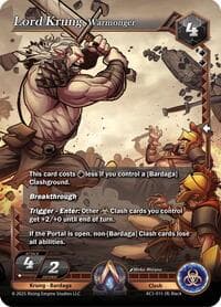 Lord Krung, Warmonger - Equilibrium - Alpha Clash card