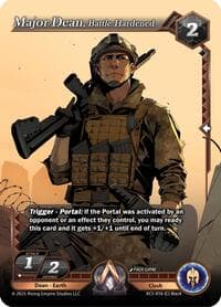 Major Dean, Battle Hardened - Equilibrium - Alpha Clash card