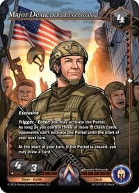 Major Dean, Defender of Freedom - Equilibrium - Alpha Clash card