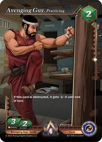 Avenging Guy, Practicing - Equilibrium - Alpha Clash card