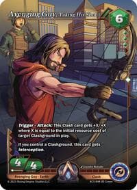Avenging Guy, Taking His Shot - Equilibrium - Alpha Clash card