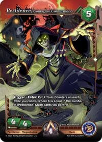 Pestilence, Contagion Commander - Equilibrium - Alpha Clash card