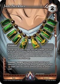 Jade Necklace - Equilibrium - Alpha Clash card