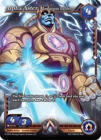 Alpha Aster, Maximum Effort - Equilibrium - Alpha Clash card