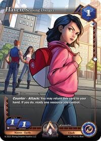 Haven, Sensing Danger - Equilibrium - Alpha Clash card