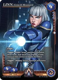 LINN, Grim & Measured - Equilibrium - Alpha Clash card