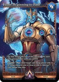 From Beginning to End - Equilibrium - Alpha Clash card