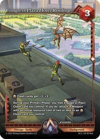 Congress Plaza Hotel Rooftop - Equilibrium - Alpha Clash card