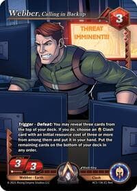Webber, Calling in Backup - Equilibrium - Alpha Clash card