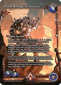 Lord Krung, the Barbarous - Equilibrium - Alpha Clash card
