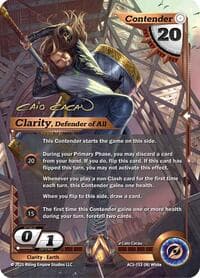 Clarity, Defender of All (Iconic Rare) - Equilibrium - Alpha Clash card