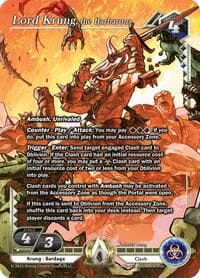 Lord Krung, the Barbarous (Alpha Rare) - Equilibrium - Alpha Clash card