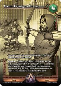 From Trying to Doing (Gold Chase) - Equilibrium - Alpha Clash card
