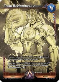 From Beginning to End (Gold Chase) - Equilibrium - Alpha Clash card