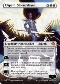 Elspeth, Storm Slayer (Borderless) - Tarkir: Dragonstorm - Magic: The Gathering card