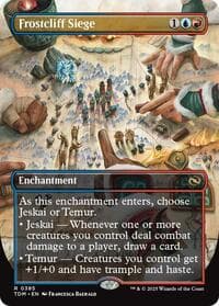 Frostcliff Siege (Borderless) - Tarkir: Dragonstorm - Magic: The Gathering card