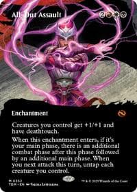 All-Out Assault (Borderless) - Tarkir: Dragonstorm - Magic: The Gathering card