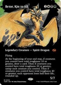 Betor, Kin to All (Borderless) - Tarkir: Dragonstorm - Magic: The Gathering card